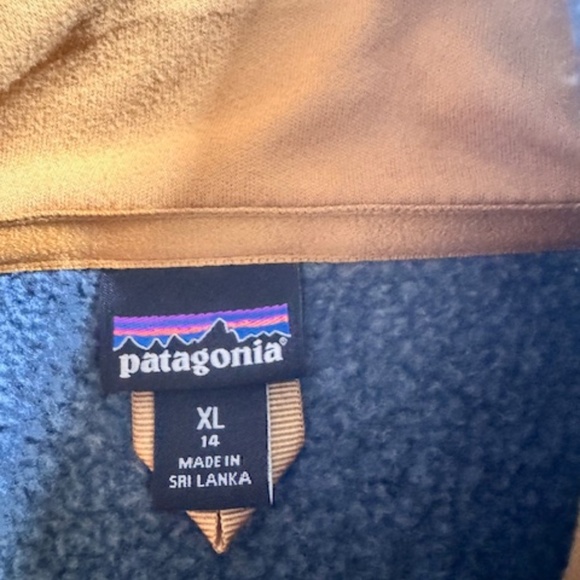 Patagonia Better Sweater Full Zip Boy's Size XL (14) Grey - Picture 2 of 2
